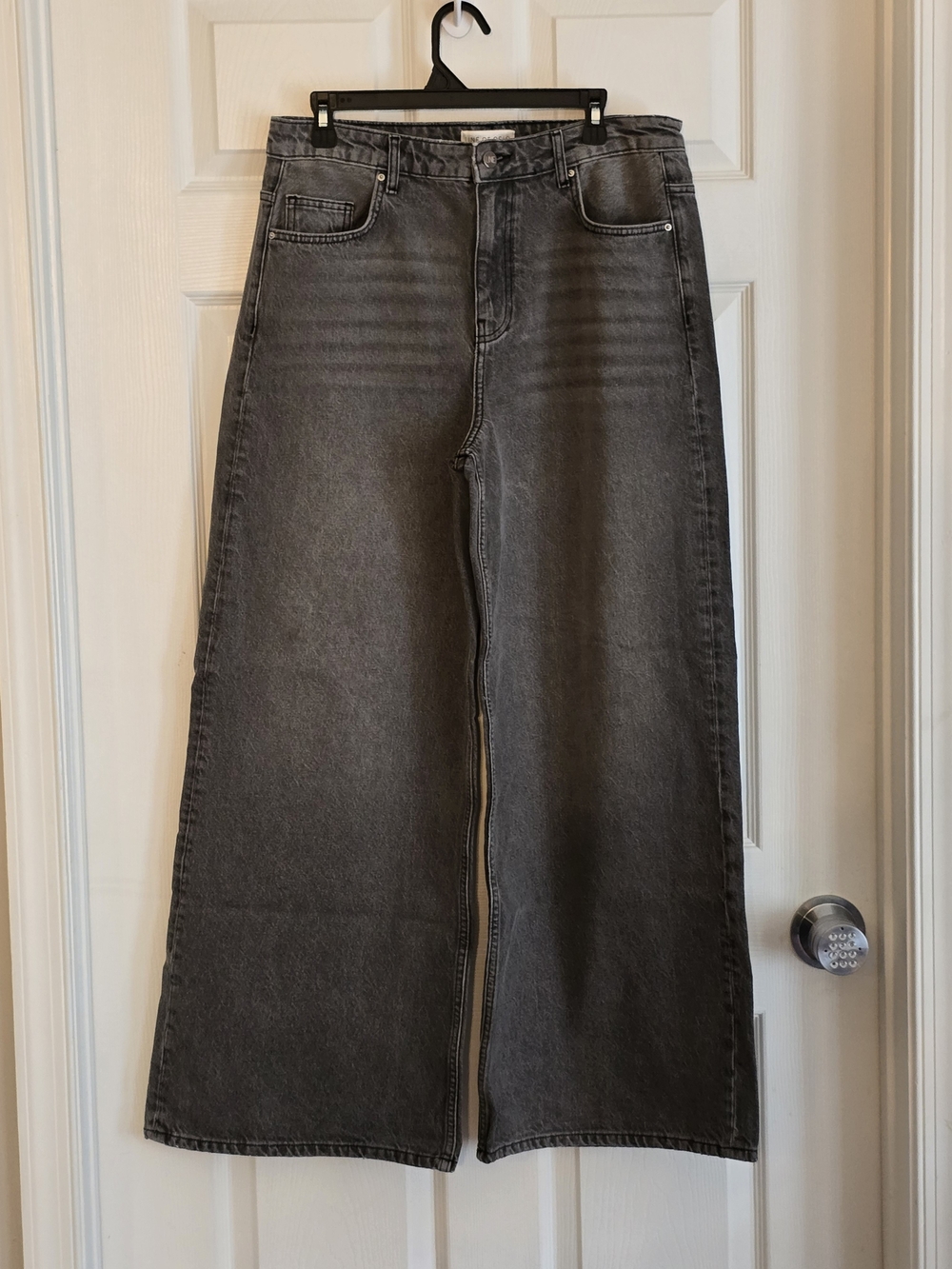 NWOT Line of Oslo St. Barth Black/Grey Denim Jeans - Large